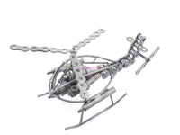 Load image into Gallery viewer, Hand Made Metal Wire Frame 3 Blade Helicopter Movable Blades (bin1) - Dave&#39;s Hobby Shop by W5SWL
