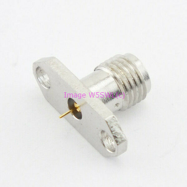 Gigalane High Performance SMA Female 2-Hole Flange Mount Coax Connector - Dave's Hobby Shop by W5SWL