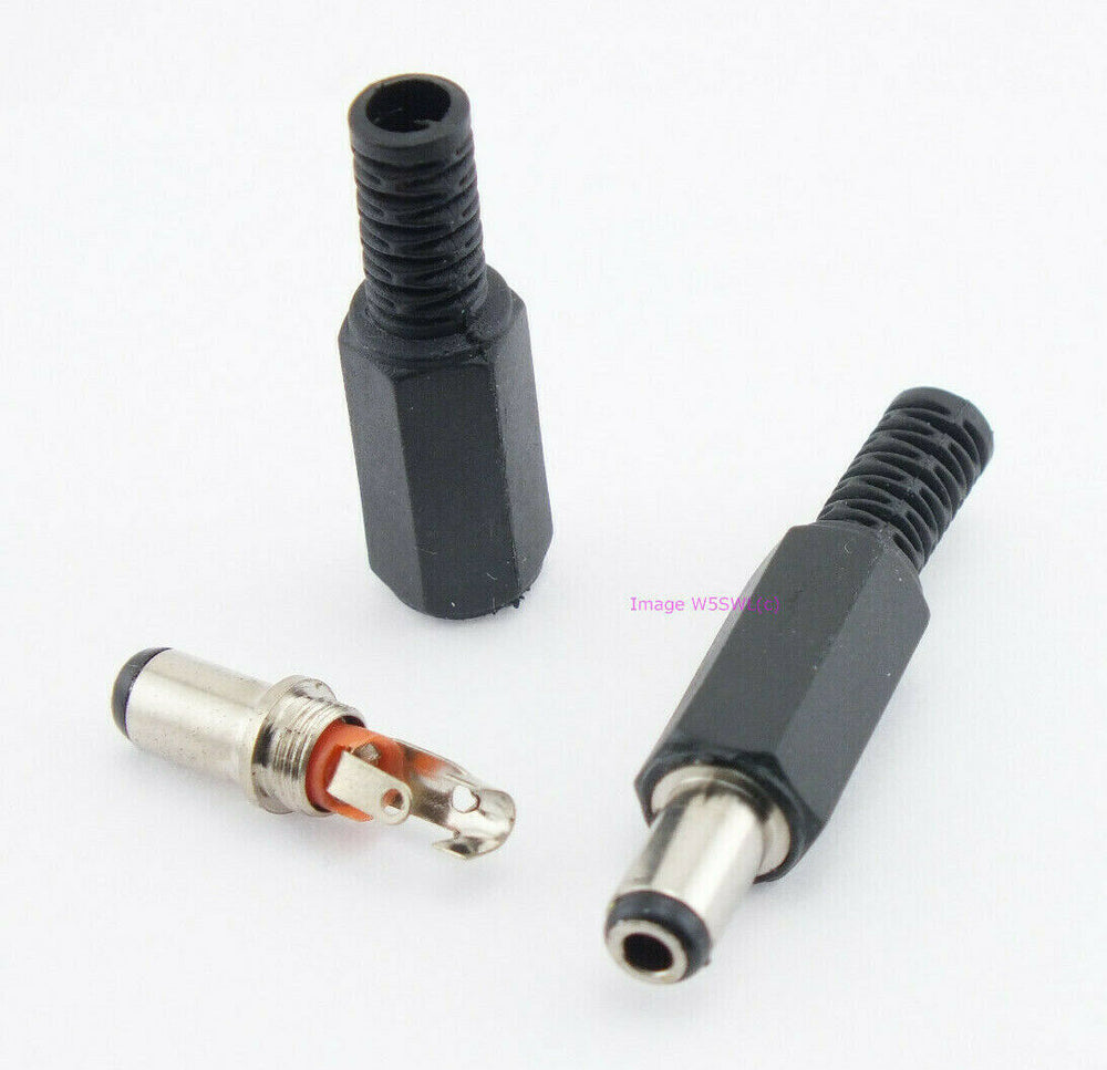 Coaxial DC Power Plug 2.5mm ID x 9mm Length Solder Tab Connection CCTV 2-Pack - Dave's Hobby Shop by W5SWL