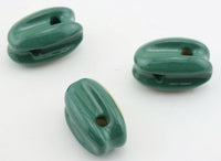Load image into Gallery viewer, Antenna Insulator GREEN Ceramic EGG HF Dipole Vee Endfed Wire Set of 3 - Dave&#39;s Hobby Shop by W5SWL
