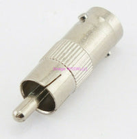 Load image into Gallery viewer, RCA Male Plug to BNC Female Coax Connector Adapter - Dave&#39;s Hobby Shop by W5SWL
