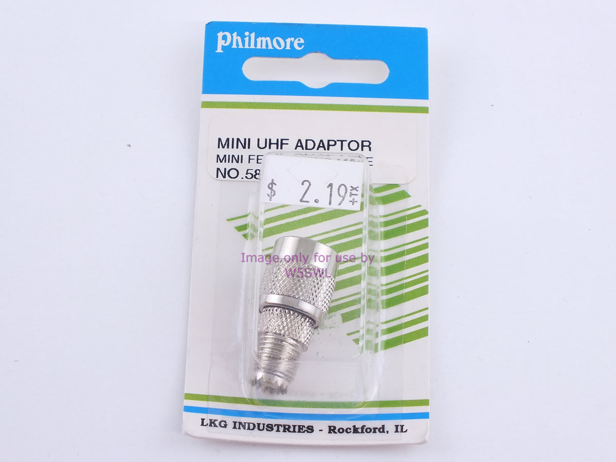 Philmore 582 Mini UHF Adaptor Mini Female/TNC Male (bin105) - Dave's Hobby Shop by W5SWL