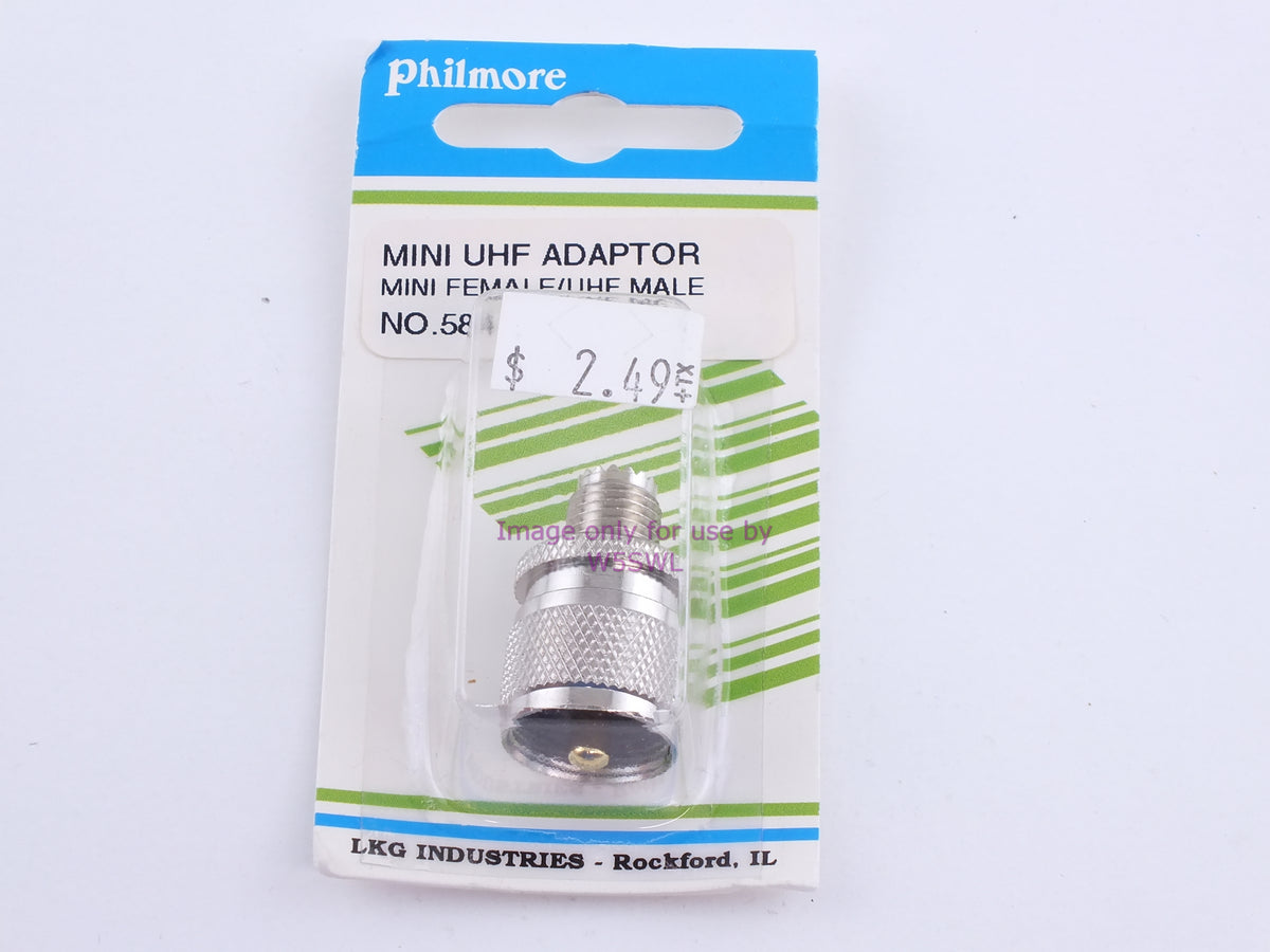 Philmore 584 Mini UHF Adaptor Mini Female/UHF Male (bin105) - Dave's Hobby Shop by W5SWL