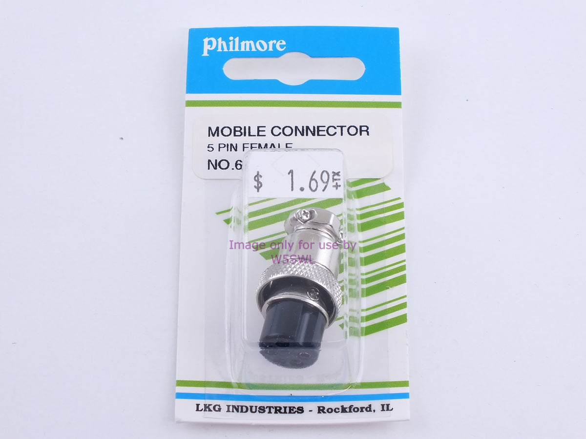 Philmore 61-605 Mobile Connector 5 Pin Female (bin107) - Dave's Hobby Shop by W5SWL