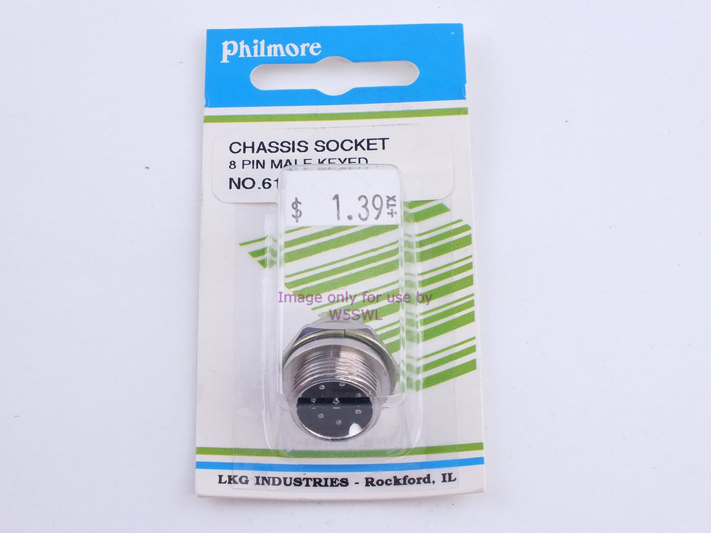 Philmore 61-628 Chassis Socket 8 Pin Male-Keyed (bin107) - Dave's Hobby Shop by W5SWL