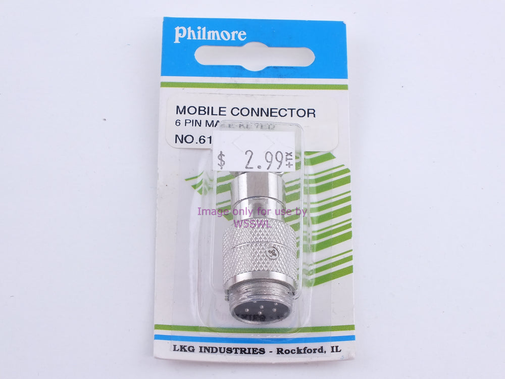 Philmore 61-636 Mobile Connector 6 Pin Male-Keyed (bin107) - Dave's Hobby Shop by W5SWL