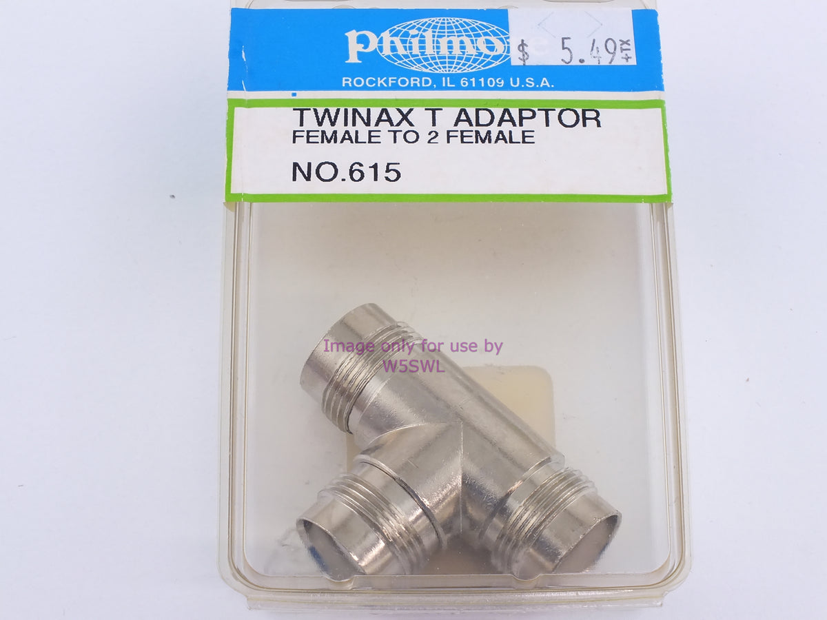 Philmore 615 Twinax T Adaptor Female To 2 Female (bin106) - Dave's Hobby Shop by W5SWL