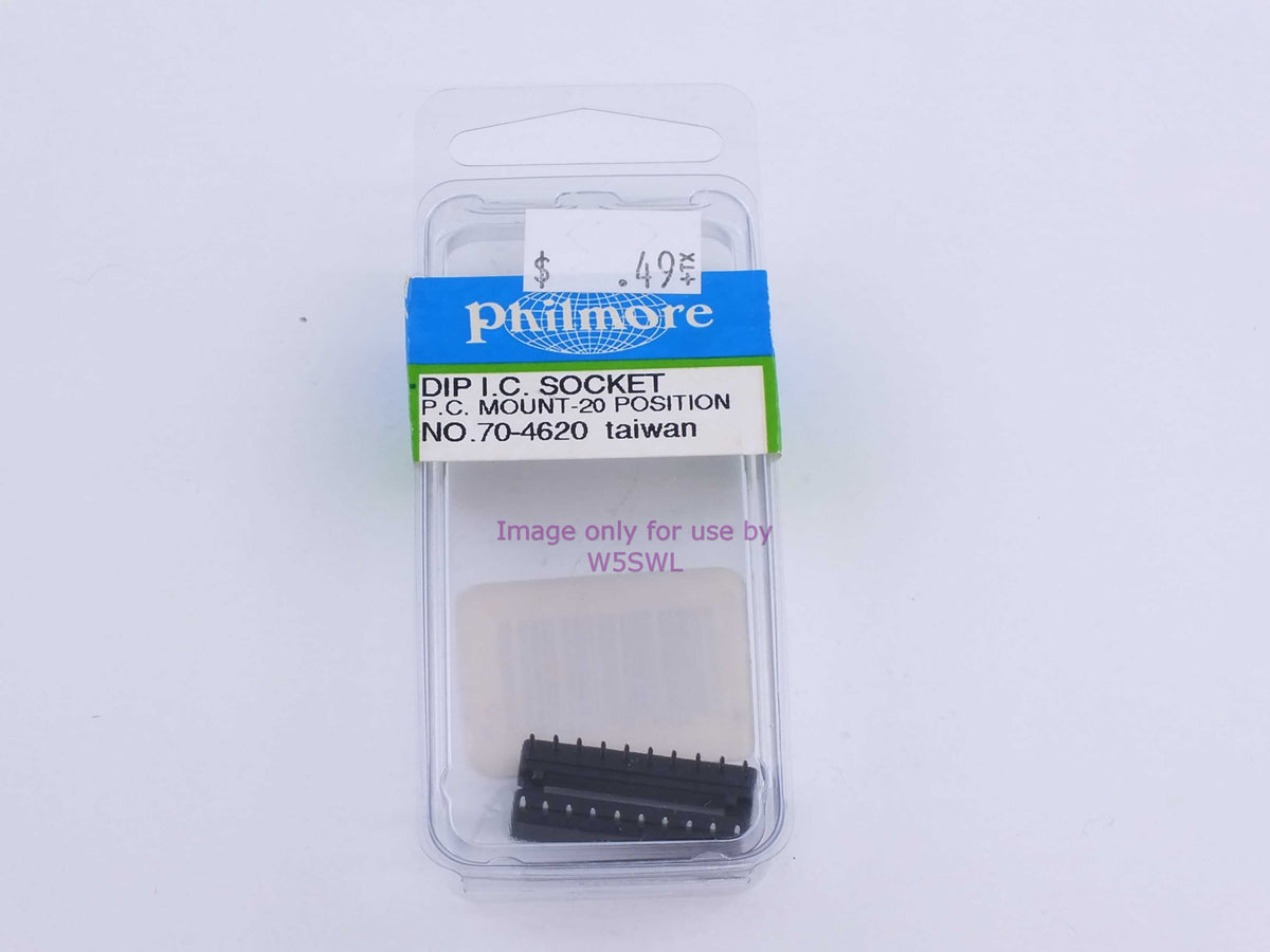 Philmore 70-4620 Dip I.C. Socket P.C. Mount-20 Position (bin111) - Dave's Hobby Shop by W5SWL