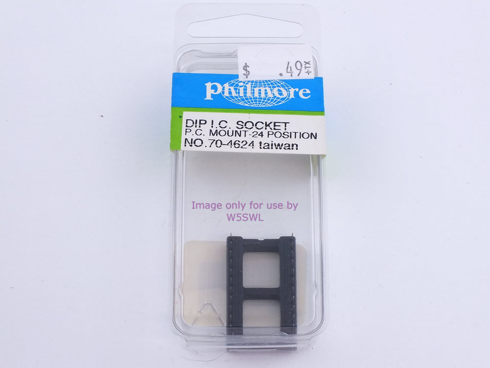 Philmore 70-4624 Dip I.C. Socket P.C. Mount-24 Position (bin111) - Dave's Hobby Shop by W5SWL
