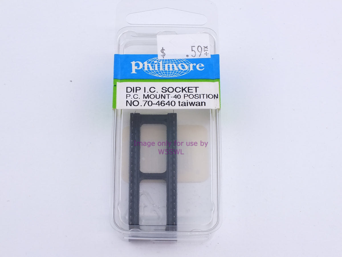 Philmore 70-4640 Dip I.C. Socket P.C. Mount-40 Position (bin111) - Dave's Hobby Shop by W5SWL