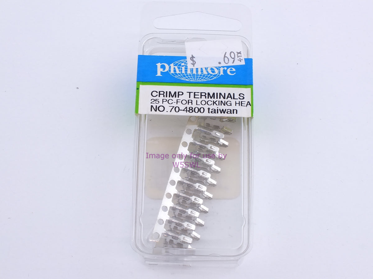 Philmore 70-4800 Crimp Terminals 25Pc-For Locking Head (bin111) - Dave's Hobby Shop by W5SWL