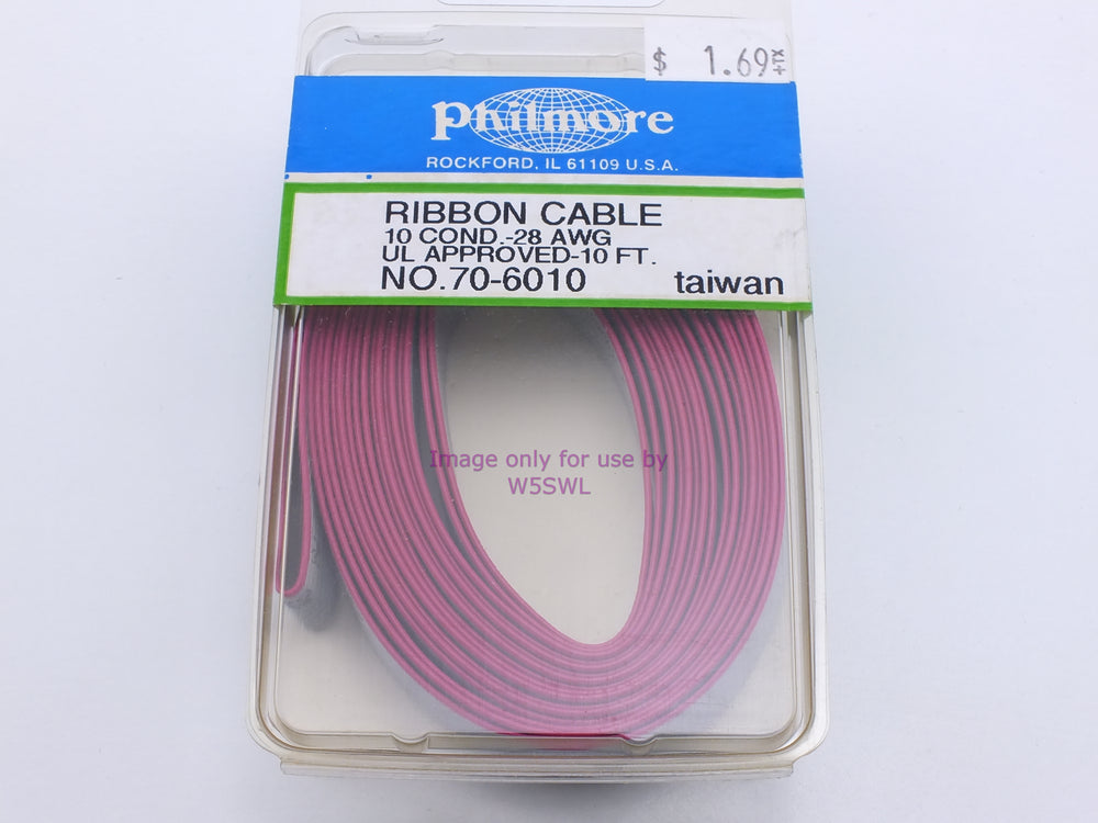 Philmore 70-6010 Ribbon Cable 10 Conductor-28AWG U.L. Approved-10Ft (bin37) - Dave's Hobby Shop by W5SWL