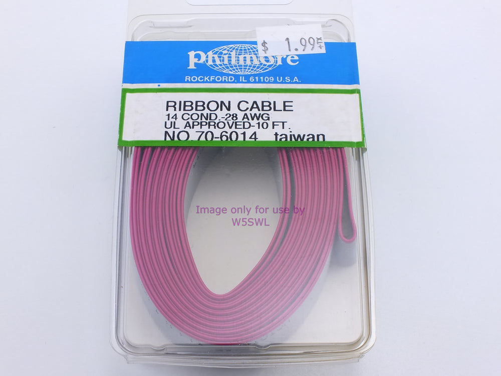 Philmore 70-6014 Ribbon Cable 14 Conductor-28AWG U.L. Approved-10Ft (bin37) - Dave's Hobby Shop by W5SWL