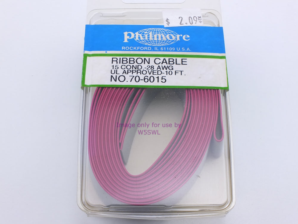 Philmore 70-6015 Ribbon Cable 15 Conductor-28AWG U.L. Approved-10Ft (bin37) - Dave's Hobby Shop by W5SWL