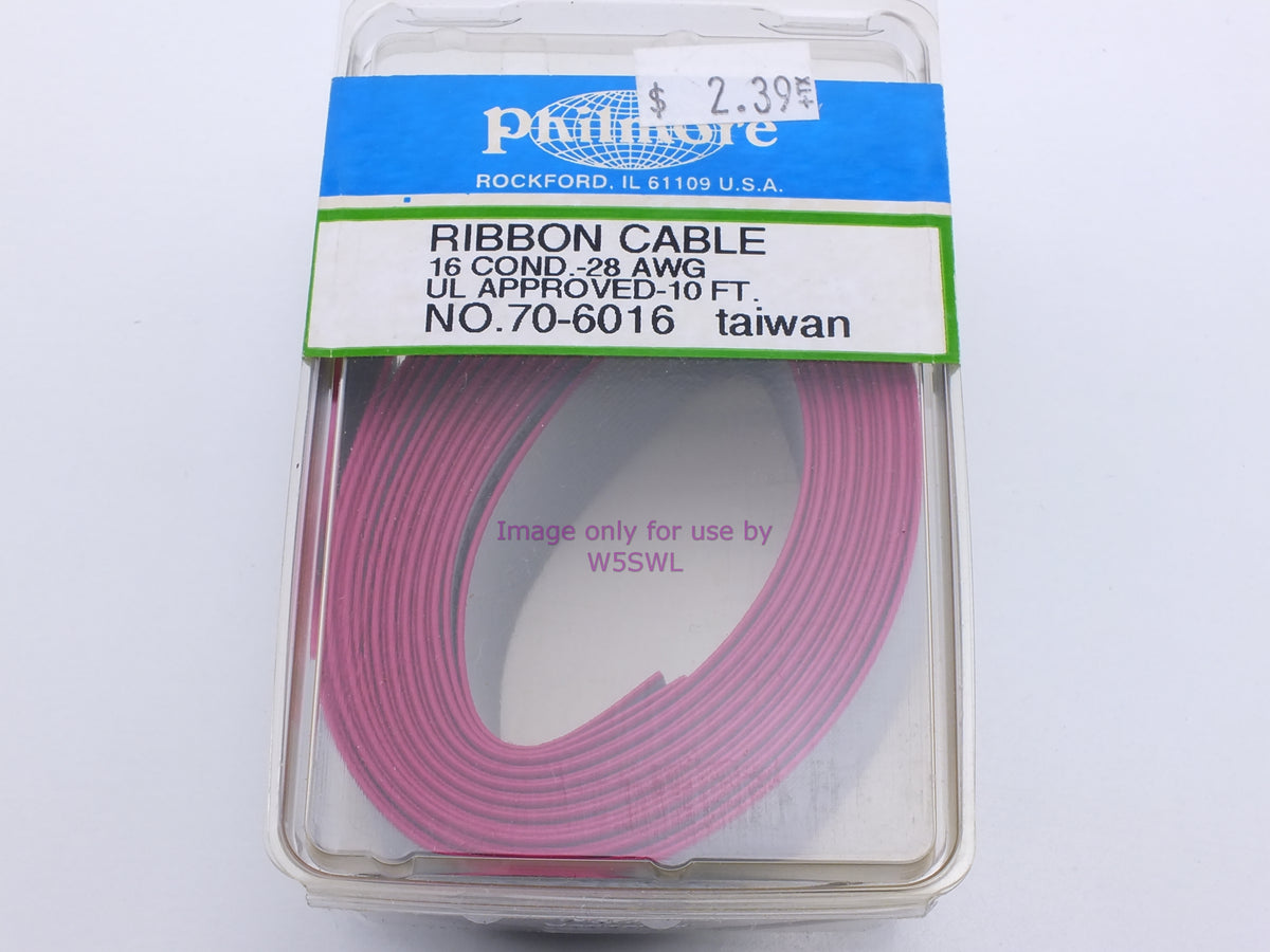 Philmore 70-6016 Ribbon Cable 16 Conductor-28AWG U.L. Approved-10Ft (bin37) - Dave's Hobby Shop by W5SWL