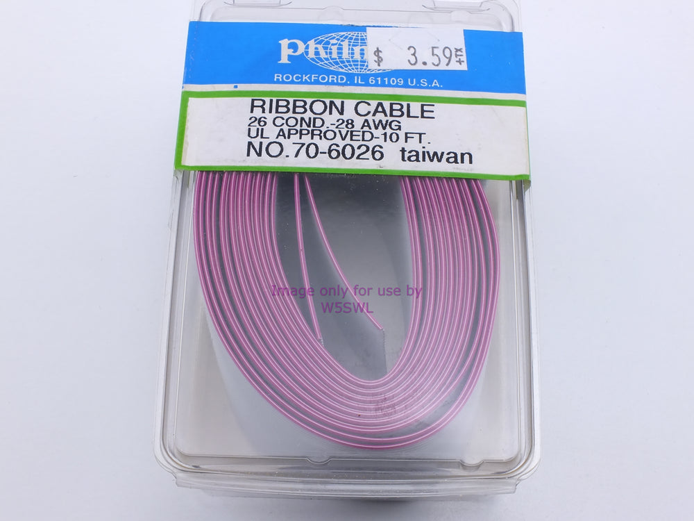 Philmore 70-6026 Ribbon Cable 26 Conductor-28AWG U.L. Approved-10Ft (bin37) - Dave's Hobby Shop by W5SWL