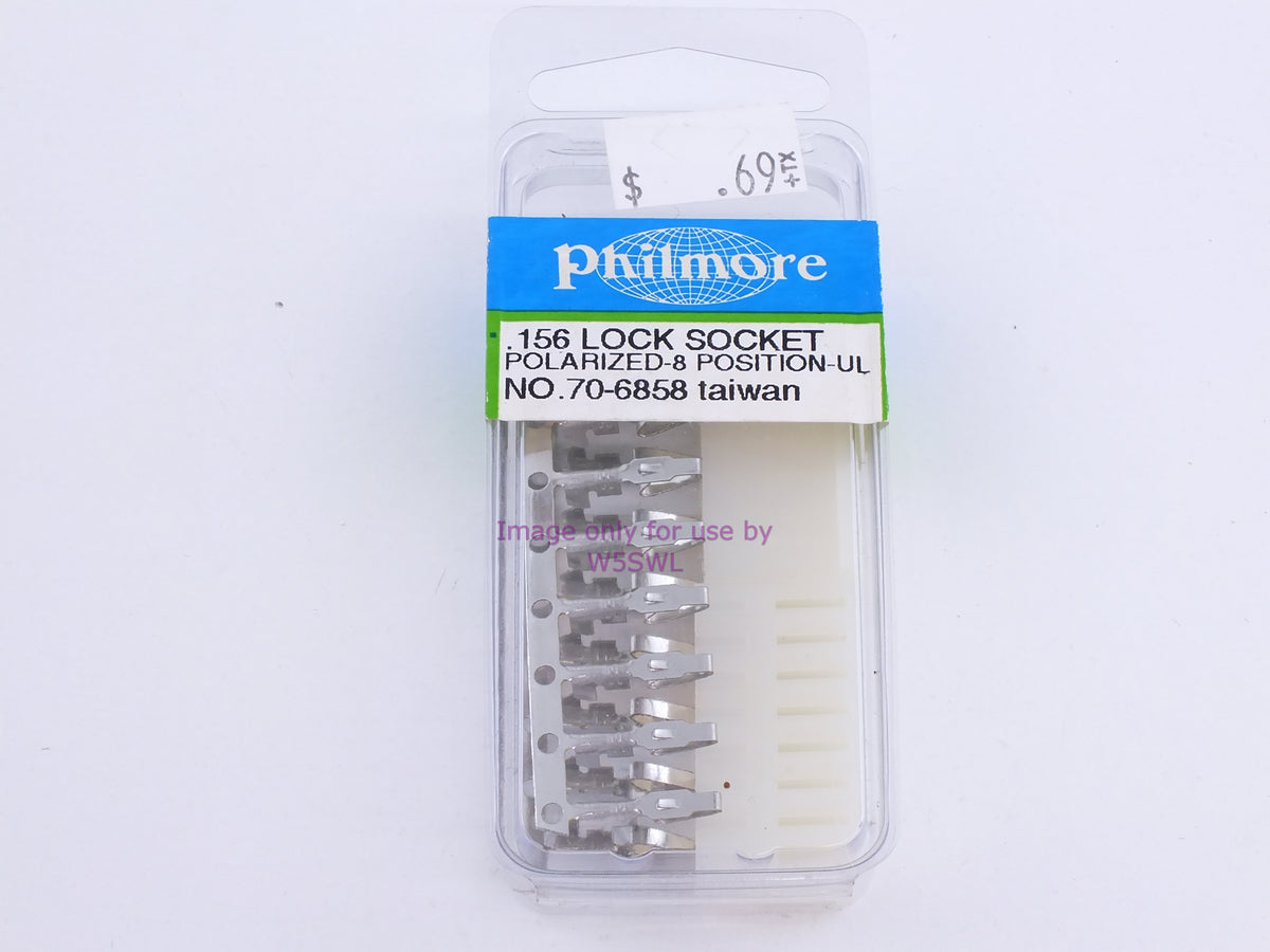 Philmore 70-6858 .156 Lock Socket Polarized-8 Position UL (bin111) - Dave's Hobby Shop by W5SWL