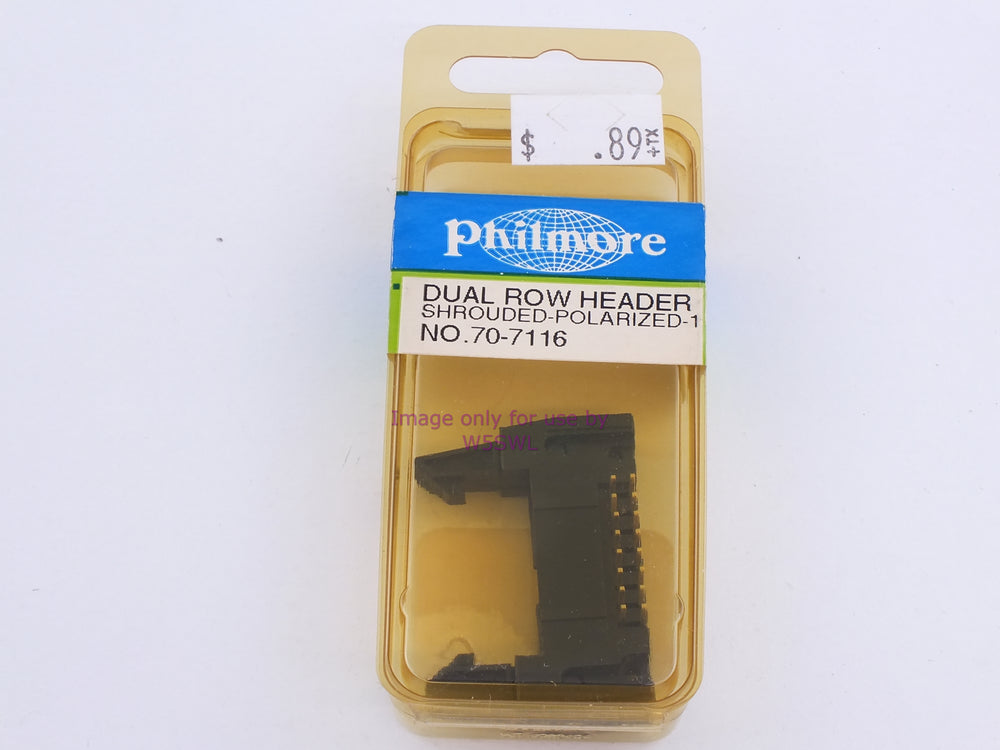 Philmore 70-7116 Dual Row Header Shrouded-Polarized-16 Pos. (bin112) - Dave's Hobby Shop by W5SWL