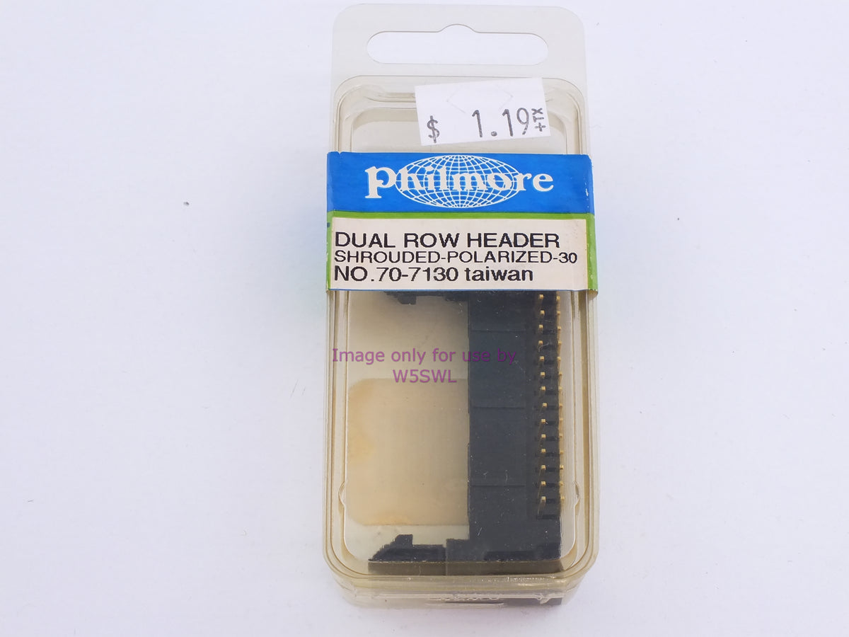 Philmore 70-7130 Dual Row Header Shrouded-Polarized-30 Pos. (bin112) - Dave's Hobby Shop by W5SWL