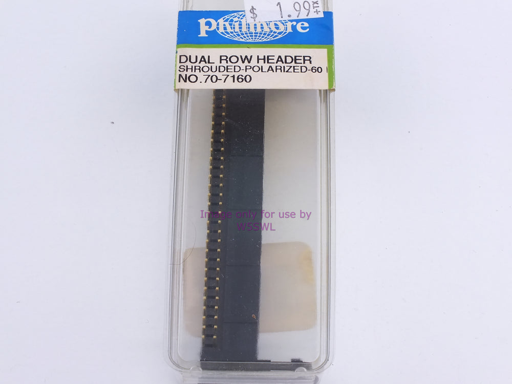 Philmore 70-7160 Dual Row Header Shrouded-Polarized-60 Pos. (bin112) - Dave's Hobby Shop by W5SWL