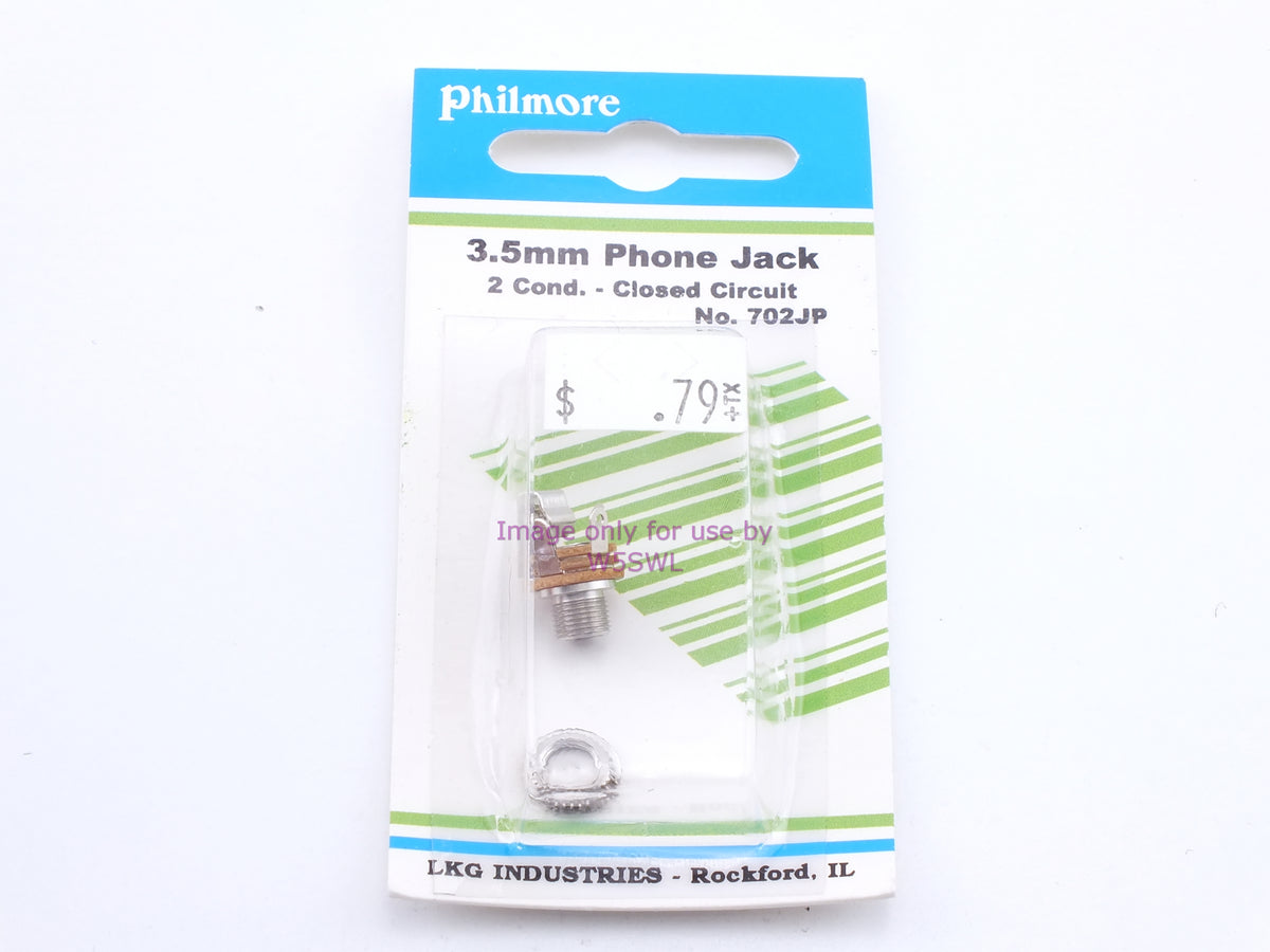 Philmore 702JP 3.5mm Phone Jack 2 Cond. - Closed Circuit (bin34) - Dave's Hobby Shop by W5SWL