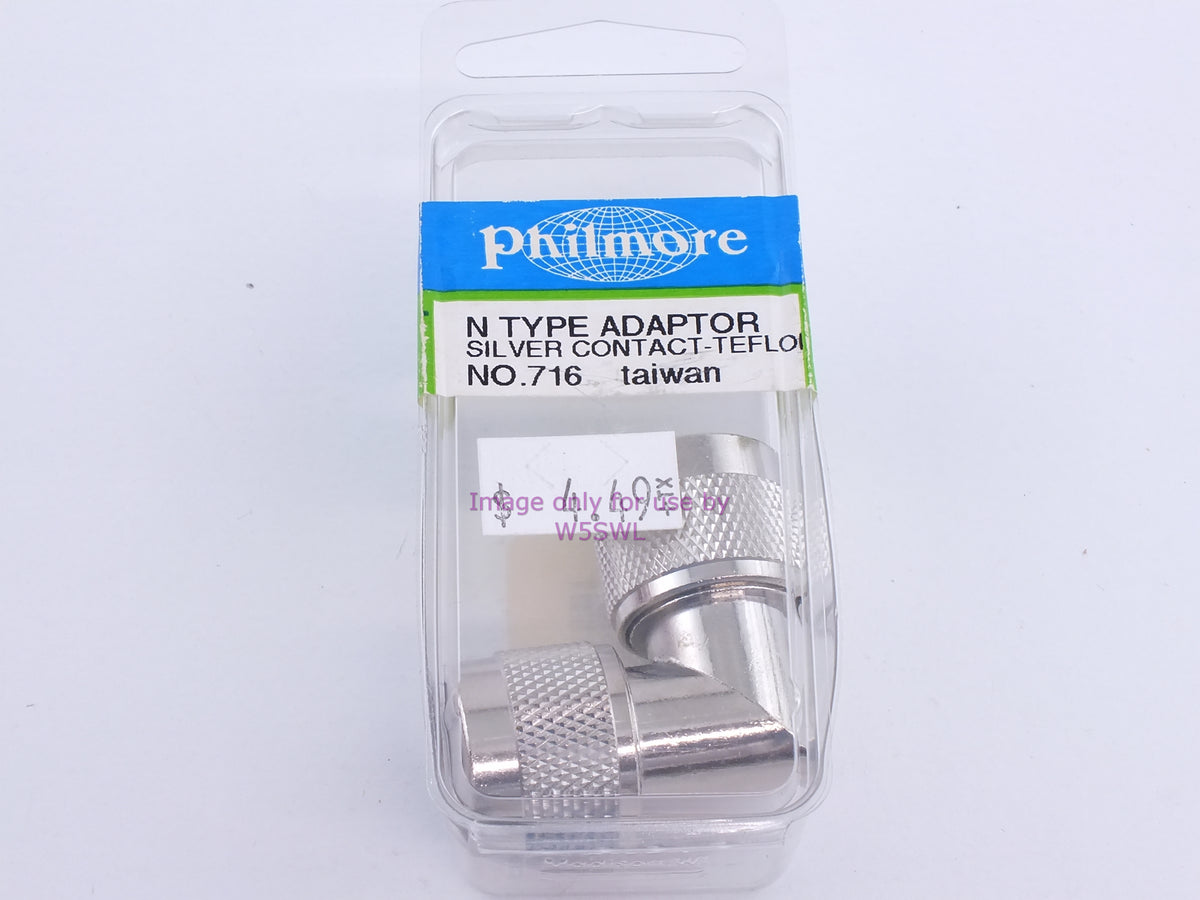 Philmore 716 N Type Adaptor Silver Contact-Teflon (bin106) - Dave's Hobby Shop by W5SWL