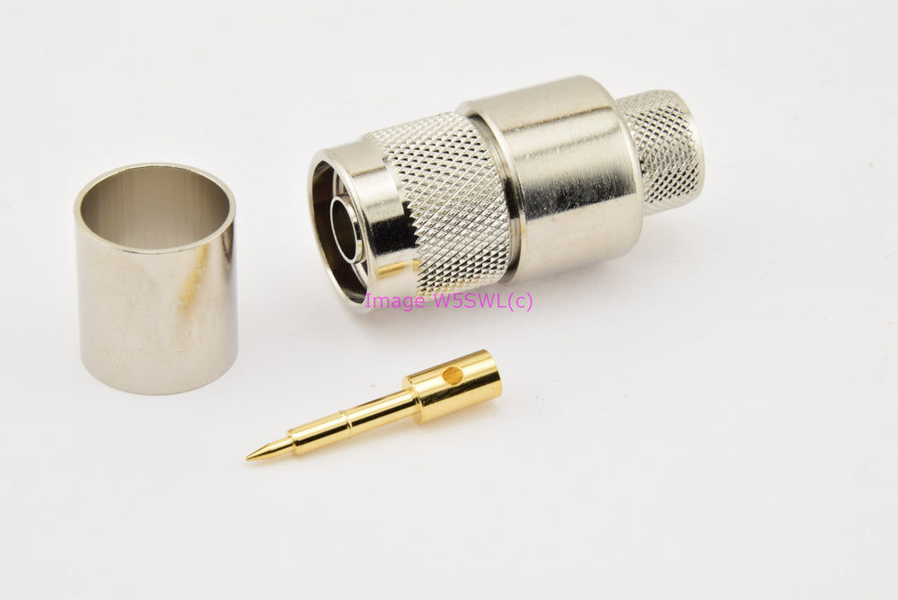 N Male Connector Crimp for LMR-600 Series Cable - by W5SWL - Dave's Hobby Shop by W5SWL