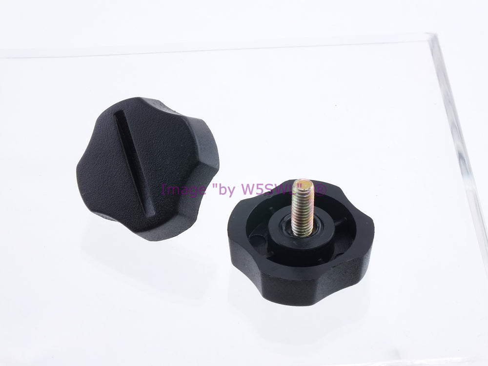 W5SWL Brand Radio and Speaker Mounting Knob 4 MM Plastic Grip - Set of 2 - Dave's Hobby Shop by W5SWL