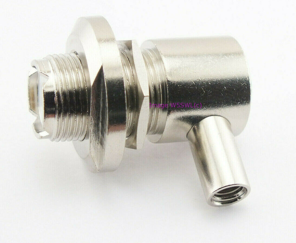 UHF Female SO-239 Right Angle RG-174 LMR-100 Long Thread Connector - Dave's Hobby Shop by W5SWL