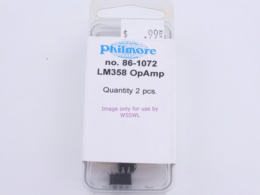 Philmore 86-1072 LM358 OpAMP 2Pcs. (bin81) - Dave's Hobby Shop by W5SWL