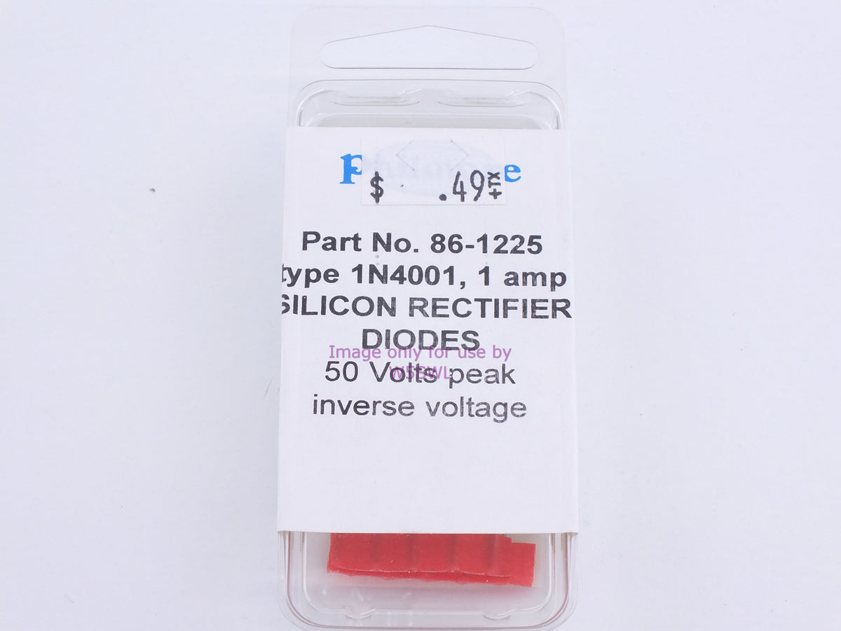 Philmore 86-1225 Type 1N4001, 1 Amp Silicon Rectifier Diodes (bin82) - Dave's Hobby Shop by W5SWL