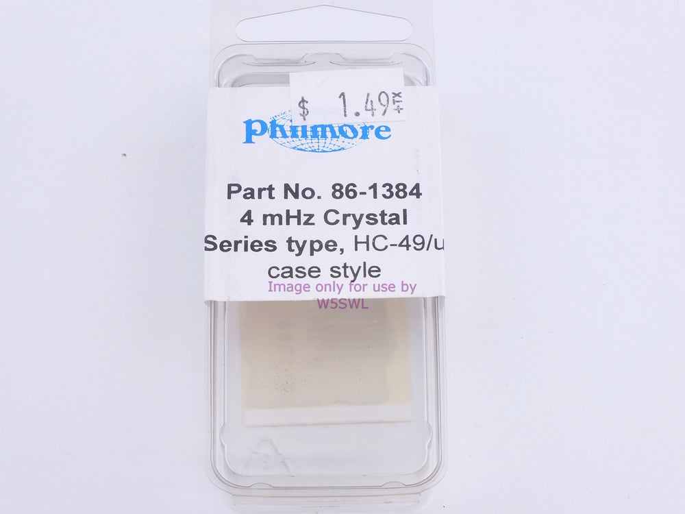 Philmore 86-1384 4mHz Crystal Series Type (bin81) - Dave's Hobby Shop by W5SWL