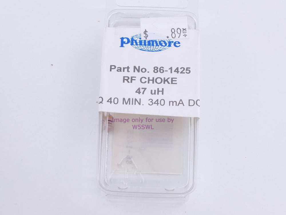 Philmore 86-1425 RF Choke 47 uH (bin67) - Dave's Hobby Shop by W5SWL