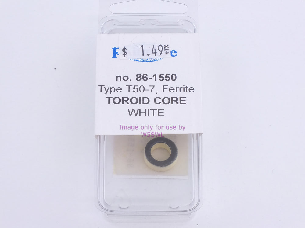 Philmore 86-1550 Type T50-7, Ferrite Toroid Core White (bin83) - Dave's Hobby Shop by W5SWL