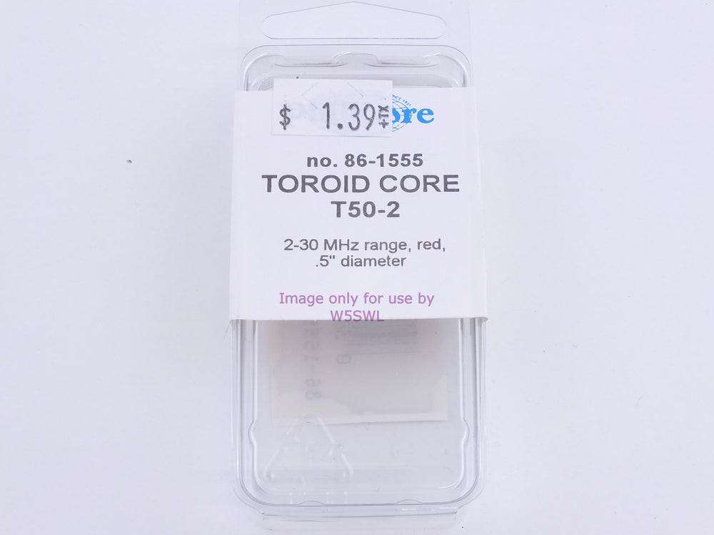 Philmore 86-1555 Toroid Core T50-2 (bin83) - Dave's Hobby Shop by W5SWL