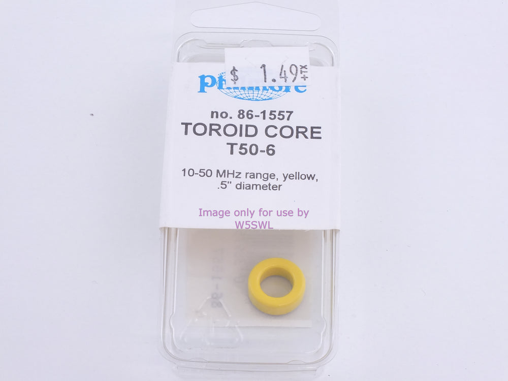 Philmore 86-1557 Toroid Core T50-6 (bin83) - Dave's Hobby Shop by W5SWL