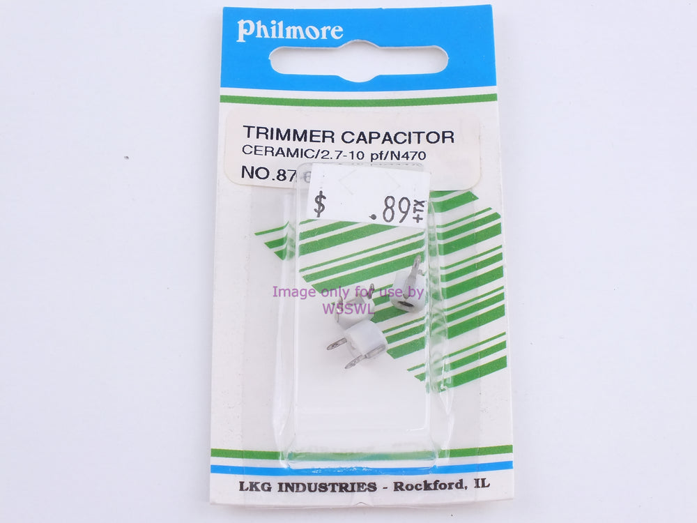Philmore 87-610 Trimmer Capacitor Ceramic/2.7-10 pF/N470 (bin87) - Dave's Hobby Shop by W5SWL