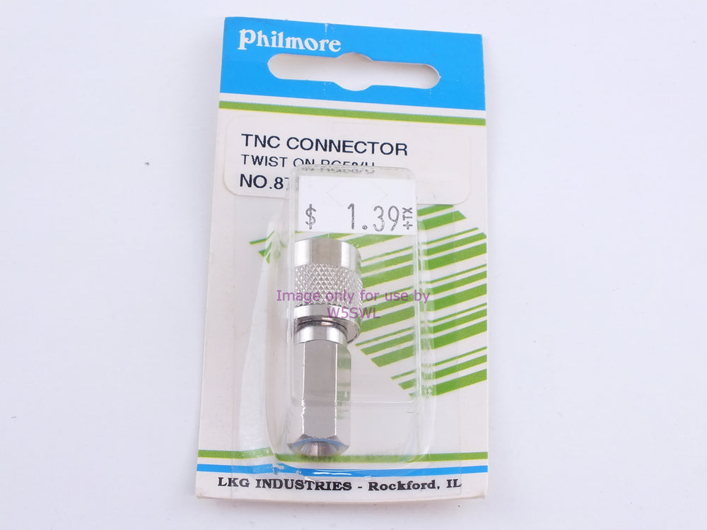 Philmore 872D TNC Connector Twist On-RG58/U (bin86) - Dave's Hobby Shop by W5SWL