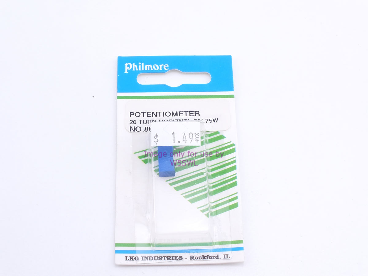 Philmore 89-050 Potentiometer 20 Turn Horizontal-50/.75W (bin63) - Dave's Hobby Shop by W5SWL