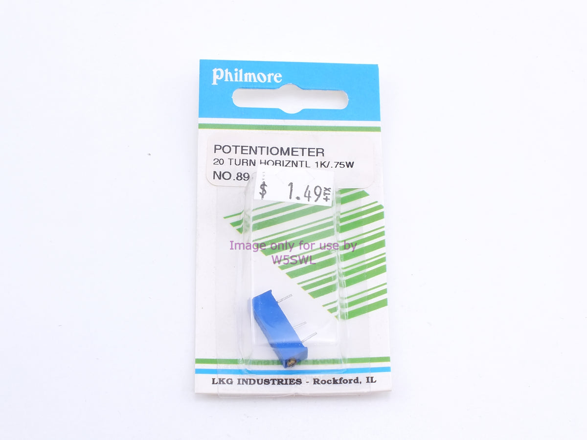 Philmore 89-102 Potentiometer 20 Turn Horizontal-1K/.75W (bin64) - Dave's Hobby Shop by W5SWL