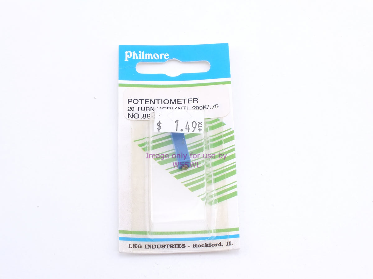 Philmore 89-254 Potentiometer 20 Turn Horizontal-200K/.75W (bin65) - Dave's Hobby Shop by W5SWL