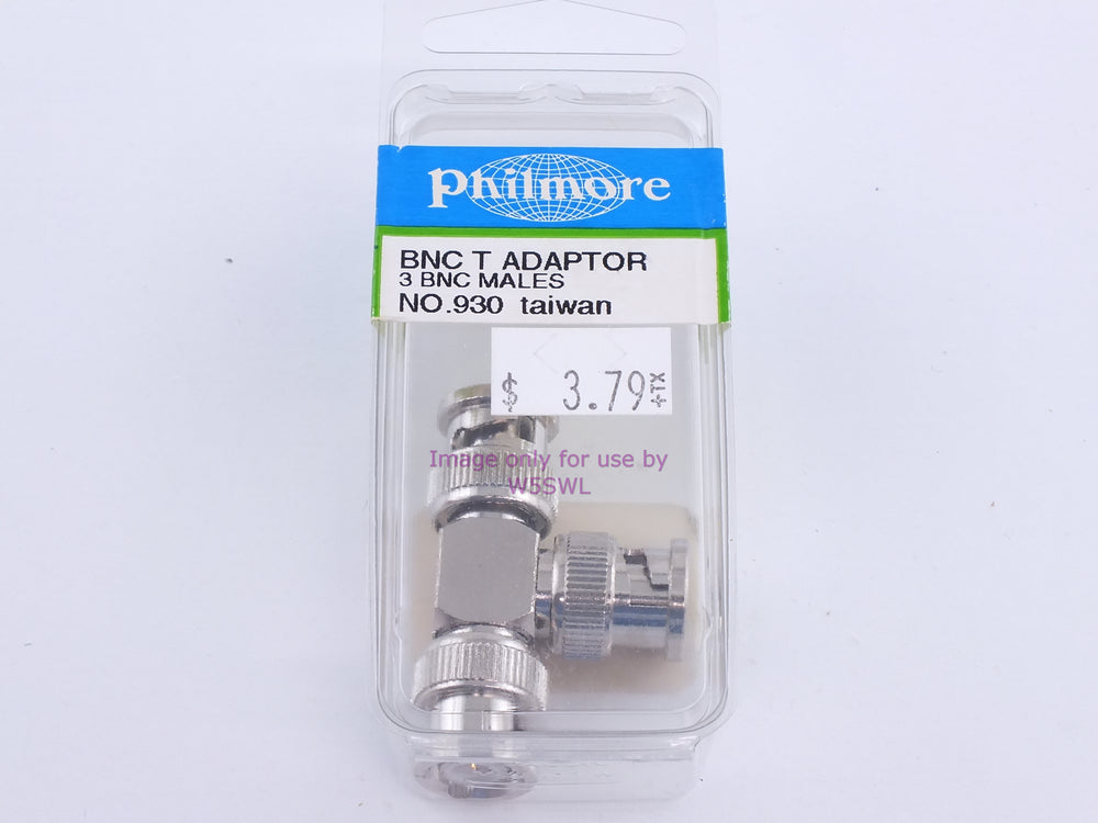 Philmore 930 BNC T Adaptor 3 BNC Males (bin103) - Dave's Hobby Shop by W5SWL