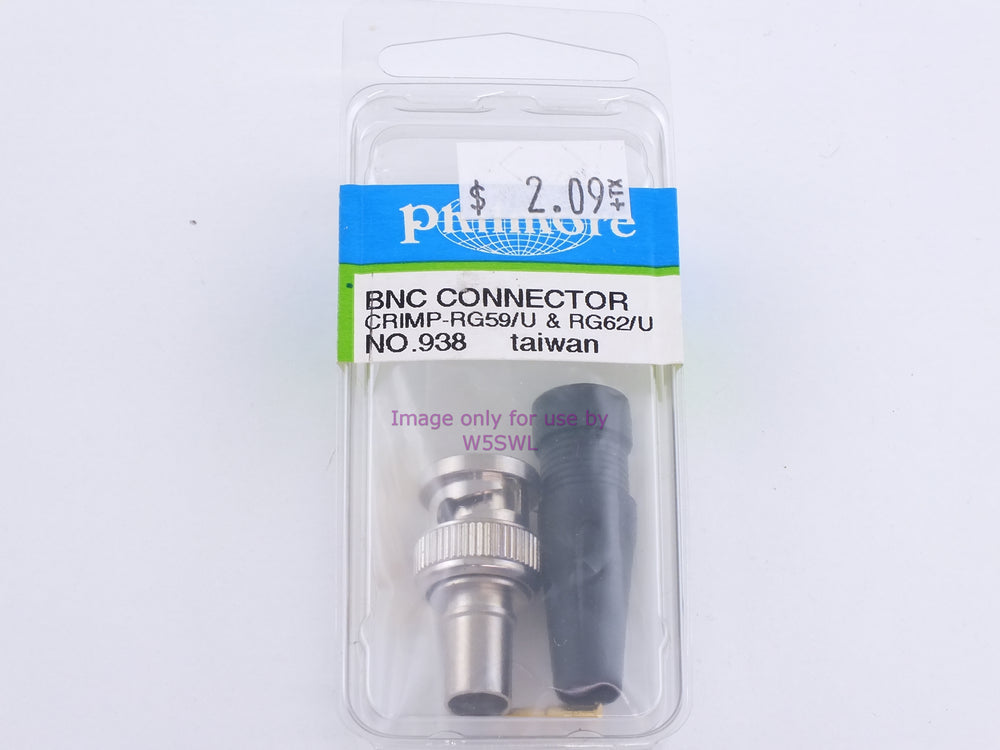 Philmore 938 BNC Connector Crimp-RG59  /U & RG62/U (bin98) - Dave's Hobby Shop by W5SWL