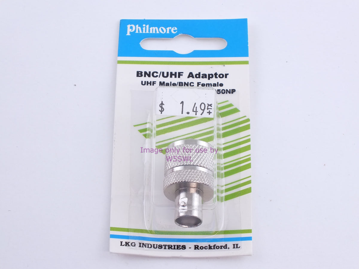 Philmore 950NP BNC/UHF Adaptor UHF Male/BNC Female (bin103) - Dave's Hobby Shop by W5SWL