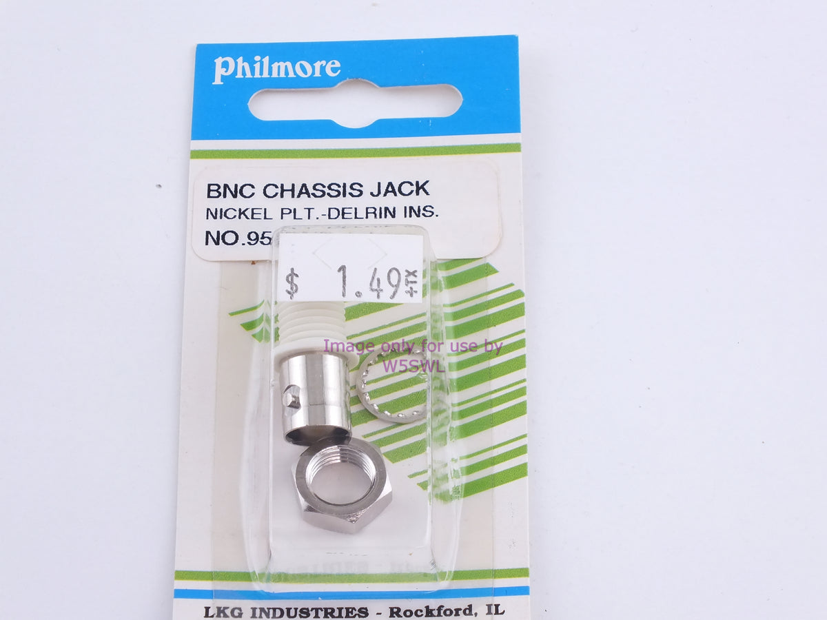 Philmore 952RNP BNC Chassis Jack Nickel PLT.-Delrin Ins. (bin98) - Dave's Hobby Shop by W5SWL