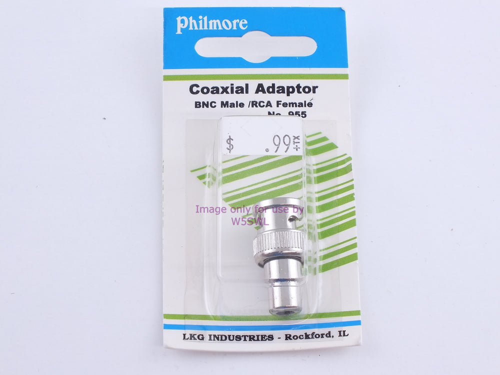 Philmore 955 Coaxial Adaptor BNC Male/RCA Female (bin105) - Dave's Hobby Shop by W5SWL
