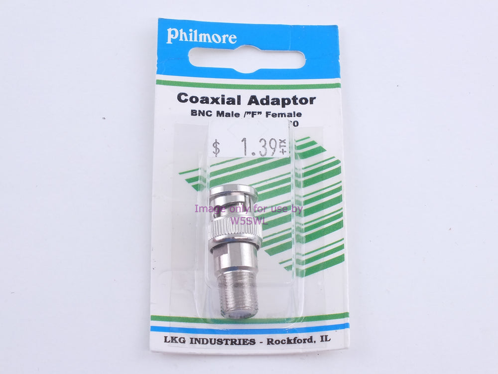 Philmore 960 Coaxial Adaptor BNC Male /"F" Female (bin105) - Dave's Hobby Shop by W5SWL