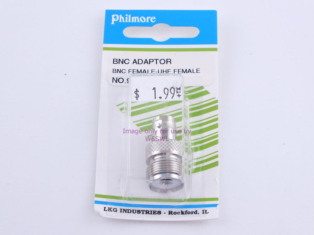 Philmore 962 BNC Adaptor BNC Female-UHF Female (bin105) - Dave's Hobby Shop by W5SWL