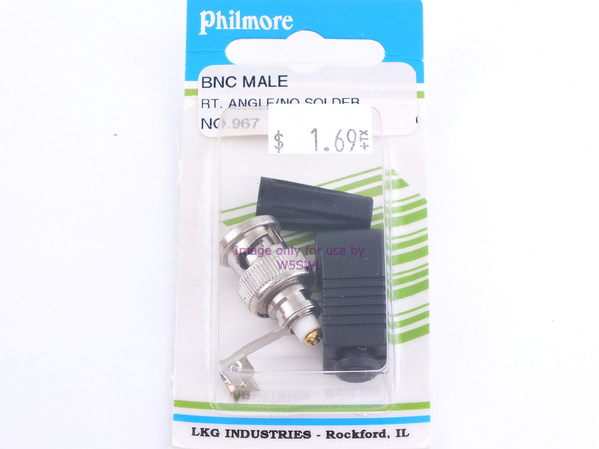 Philmore 967 BNC Male Rt. Angle/No Solder (bin98) - Dave's Hobby Shop by W5SWL