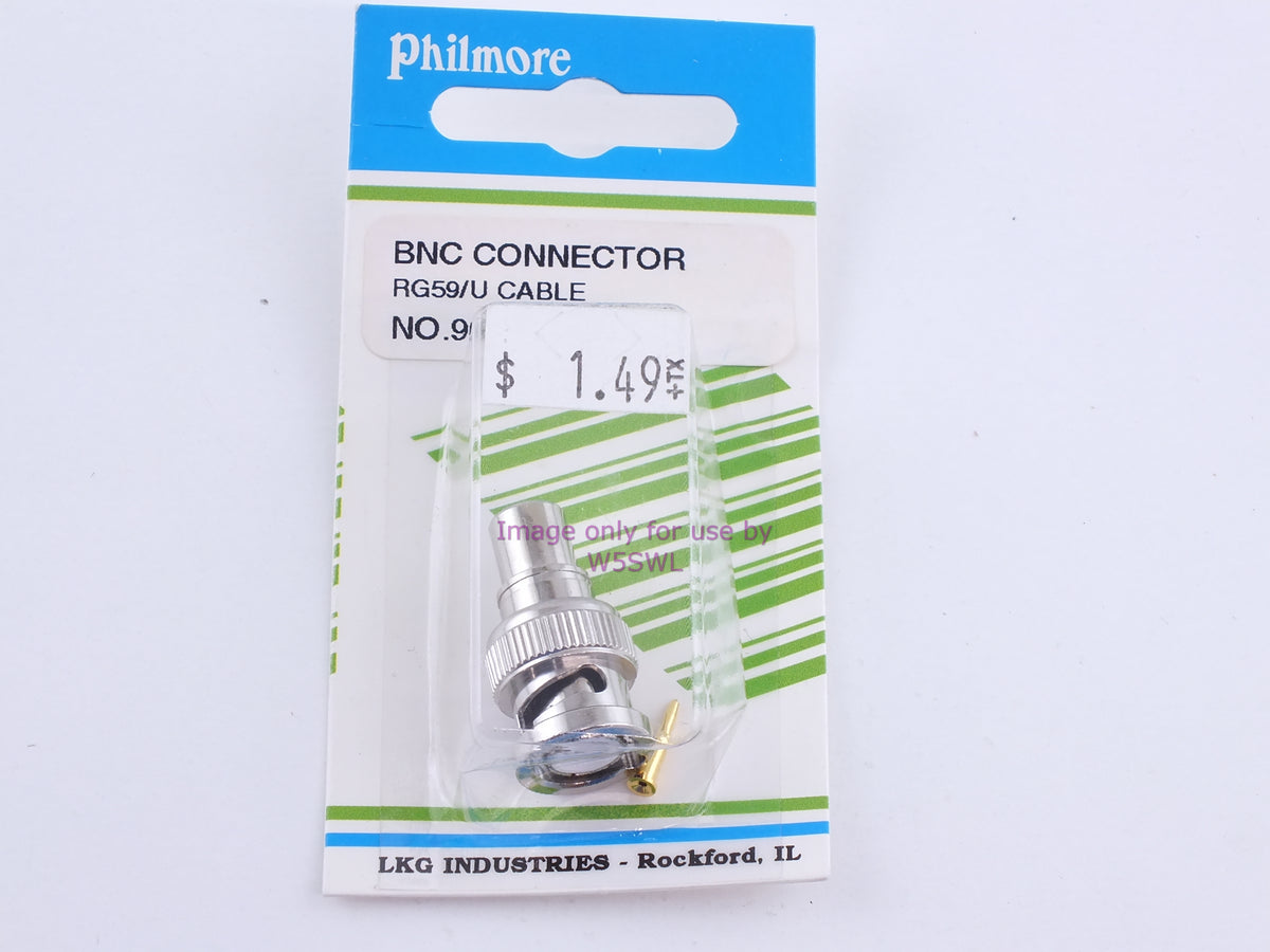 Philmore 969NP BNC Connector RG59/U Cable (bin106) - Dave's Hobby Shop by W5SWL